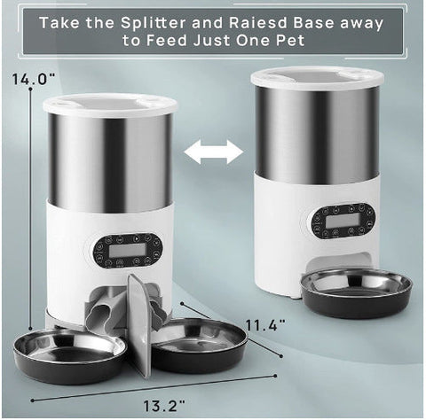 New Stainless Steel Feeder Double Feed