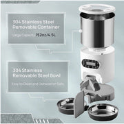New Stainless Steel Feeder Double Feed