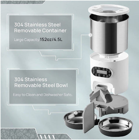 New Stainless Steel Feeder Double Feed
